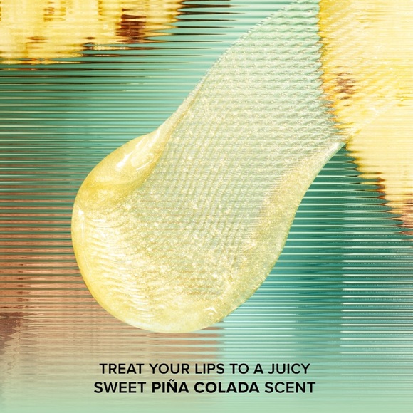 BNIB Too Faced Kissing Jelly Lip Oil Gloss - Pina Colada - Picture 3 of 4